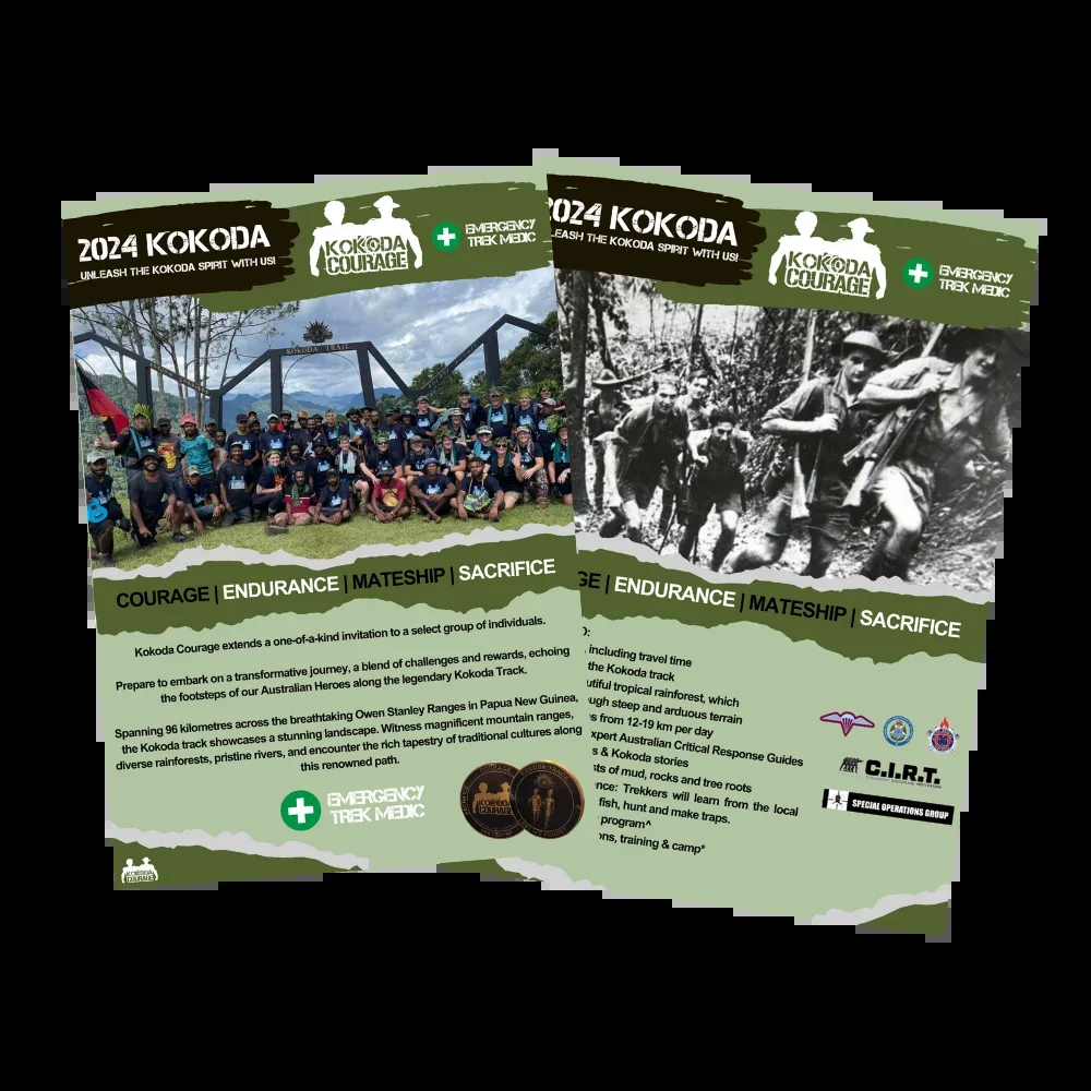 Kokoda Courage trek brochure