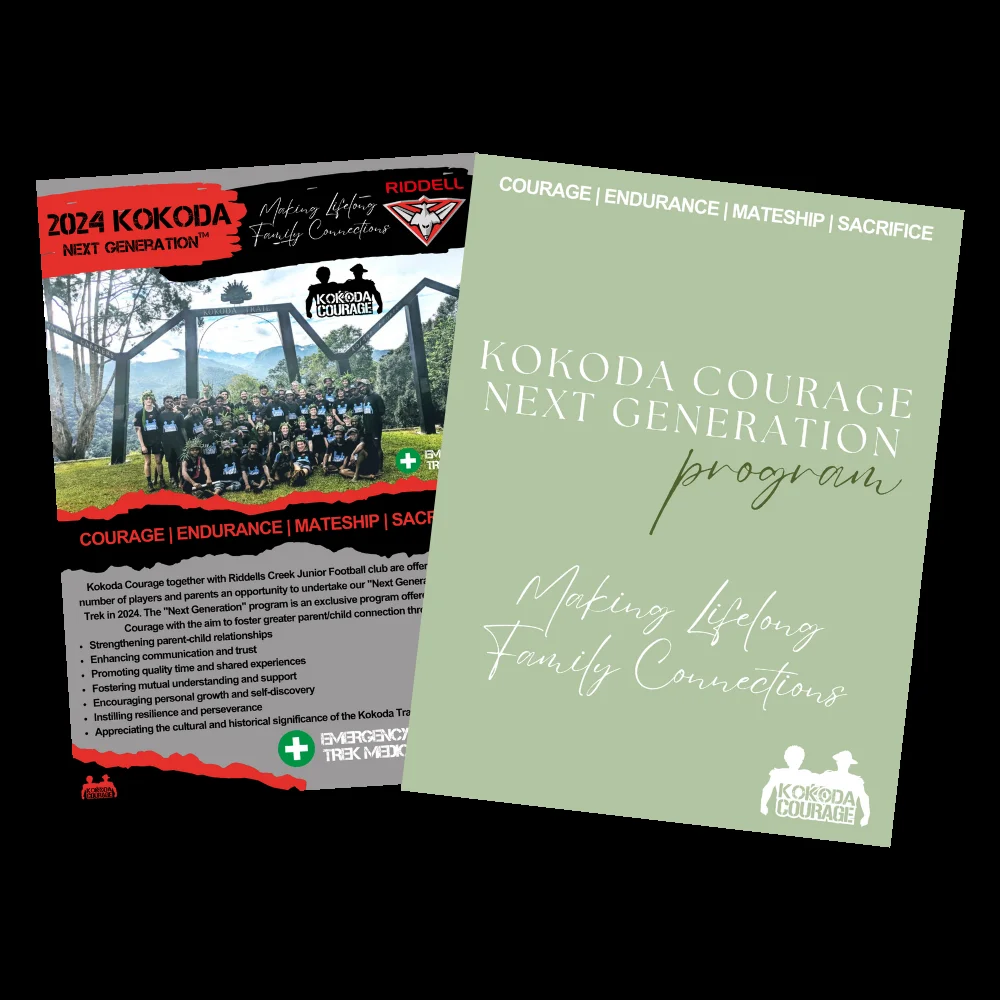 Kokoda Courage Next Generation program brochure