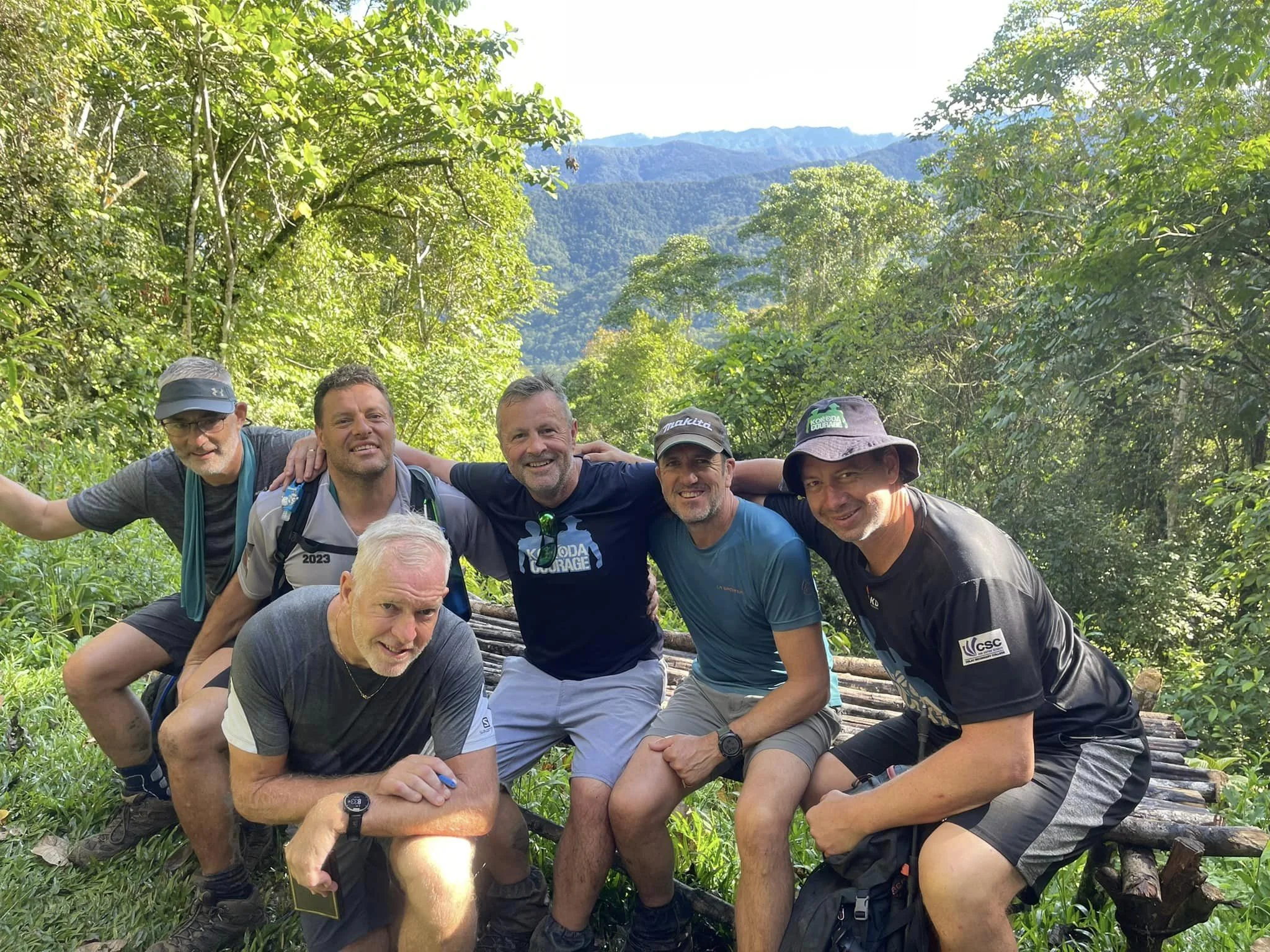 Kokoda Courage corporate trekkers on the Kokoda Track